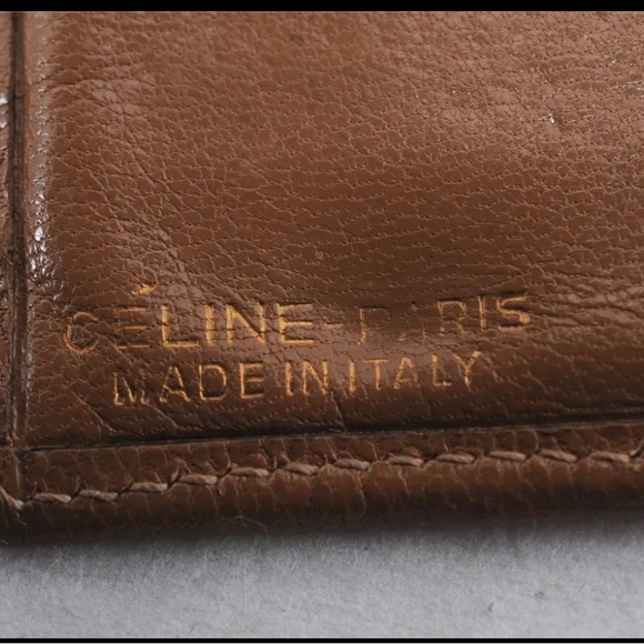 Authentic Celine Canvas Leather Trim Wallet - Picture 3 of 6